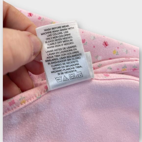 Child of Mine Carters Dainty Floral Baby Blanket Pink Flower Butterfly Cotton - Picture 6 of 6